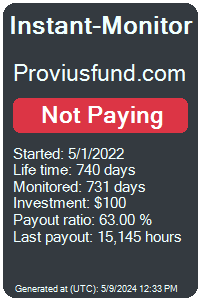 proviusfund.com Monitored by Instant-Monitor.com