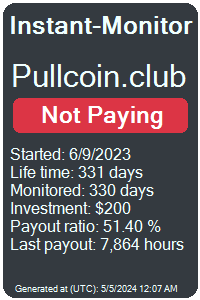 pullcoin.club Monitored by Instant-Monitor.com