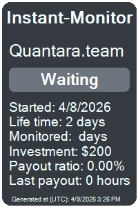 quantara.team Monitored by Instant-Monitor.com