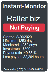 raller.biz Monitored by Instant-Monitor.com