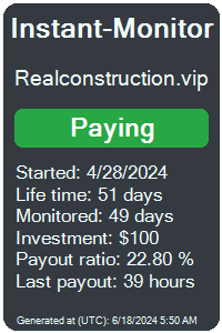 realconstruction.vip Monitored by Instant-Monitor.com