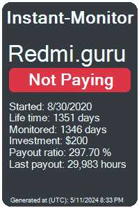 redmi.guru Monitored by Instant-Monitor.com