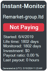 remarket-group.ltd Monitored by Instant-Monitor.com
