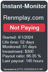 renmplay.com Monitored by Instant-Monitor.com