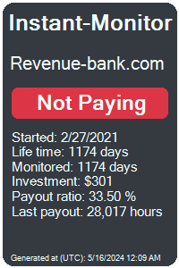 revenue-bank.com Monitored by Instant-Monitor.com