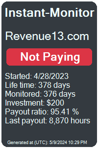 revenue13.com Monitored by Instant-Monitor.com