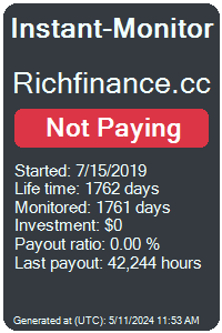 richfinance.cc Monitored by Instant-Monitor.com