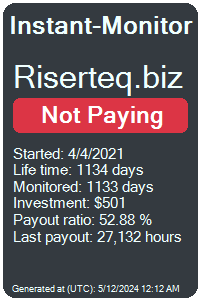 riserteq.biz Monitored by Instant-Monitor.com