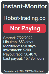 robot-trading.co Monitored by Instant-Monitor.com