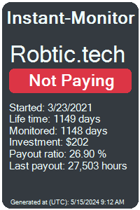 robtic.tech Monitored by Instant-Monitor.com
