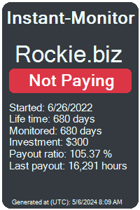 rockie.biz Monitored by Instant-Monitor.com