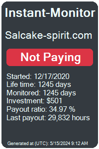 salcake-spirit.com Monitored by Instant-Monitor.com