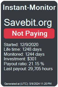 savebit.org Monitored by Instant-Monitor.com