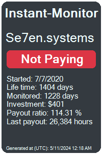 se7en.systems Monitored by Instant-Monitor.com