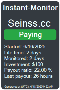 seinss.cc Monitored by Instant-Monitor.com