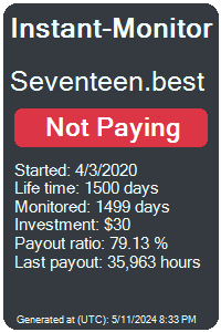 seventeen.best Monitored by Instant-Monitor.com