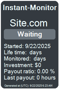 site.com Monitored by Instant-Monitor.com
