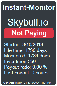 skybull.io Monitored by Instant-Monitor.com