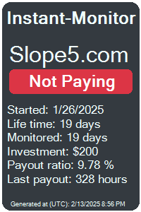 slope5.com Monitored by Instant-Monitor.com