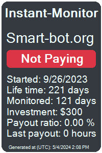 smart-bot.org Monitored by Instant-Monitor.com