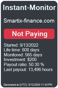 smartix-finance.com Monitored by Instant-Monitor.com