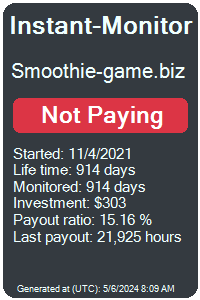 smoothie-game.biz Monitored by Instant-Monitor.com