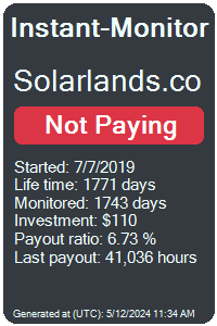 solarlands.co Monitored by Instant-Monitor.com