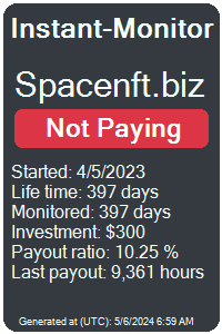 spacenft.biz Monitored by Instant-Monitor.com