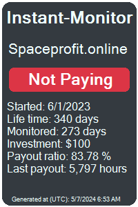 spaceprofit.online Monitored by Instant-Monitor.com