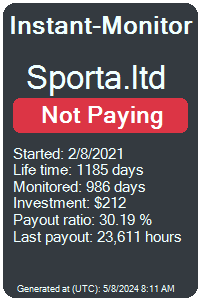 sporta.ltd Monitored by Instant-Monitor.com