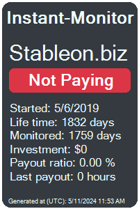 stableon.biz Monitored by Instant-Monitor.com
