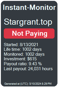 stargrant.top Monitored by Instant-Monitor.com