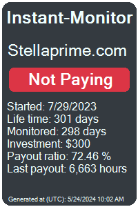 stellaprime.com Monitored by Instant-Monitor.com