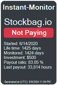 stockbag.io Monitored by Instant-Monitor.com