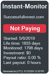 successfulinvest.com Monitored by Instant-Monitor.com