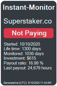 superstaker.co Monitored by Instant-Monitor.com