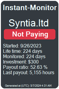 syntia.ltd Monitored by Instant-Monitor.com