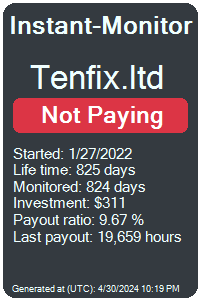 tenfix.ltd Monitored by Instant-Monitor.com