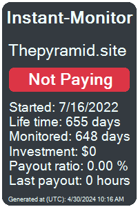 thepyramid.site Monitored by Instant-Monitor.com