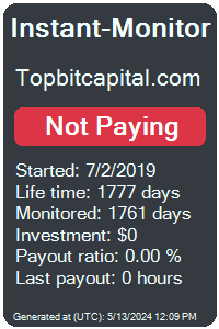 topbitcapital.com Monitored by Instant-Monitor.com