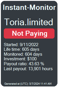 toria.limited Monitored by Instant-Monitor.com