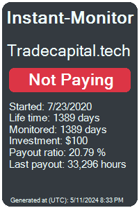 tradecapital.tech Monitored by Instant-Monitor.com