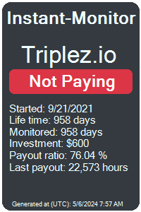 triplez.io Monitored by Instant-Monitor.com