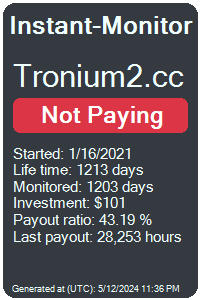 tronium2.cc Monitored by Instant-Monitor.com