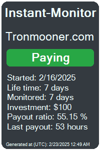 tronmooner.com Monitored by Instant-Monitor.com