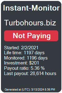 turbohours.biz Monitored by Instant-Monitor.com