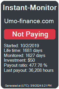 umo-finance.com Monitored by Instant-Monitor.com