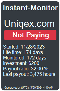 uniqex.com Monitored by Instant-Monitor.com