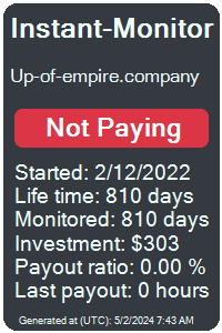 up-of-empire.company Monitored by Instant-Monitor.com