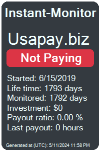 usapay.biz Monitored by Instant-Monitor.com